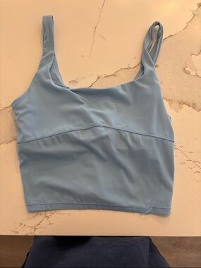 Vuori Light Blue Tank Top Crop